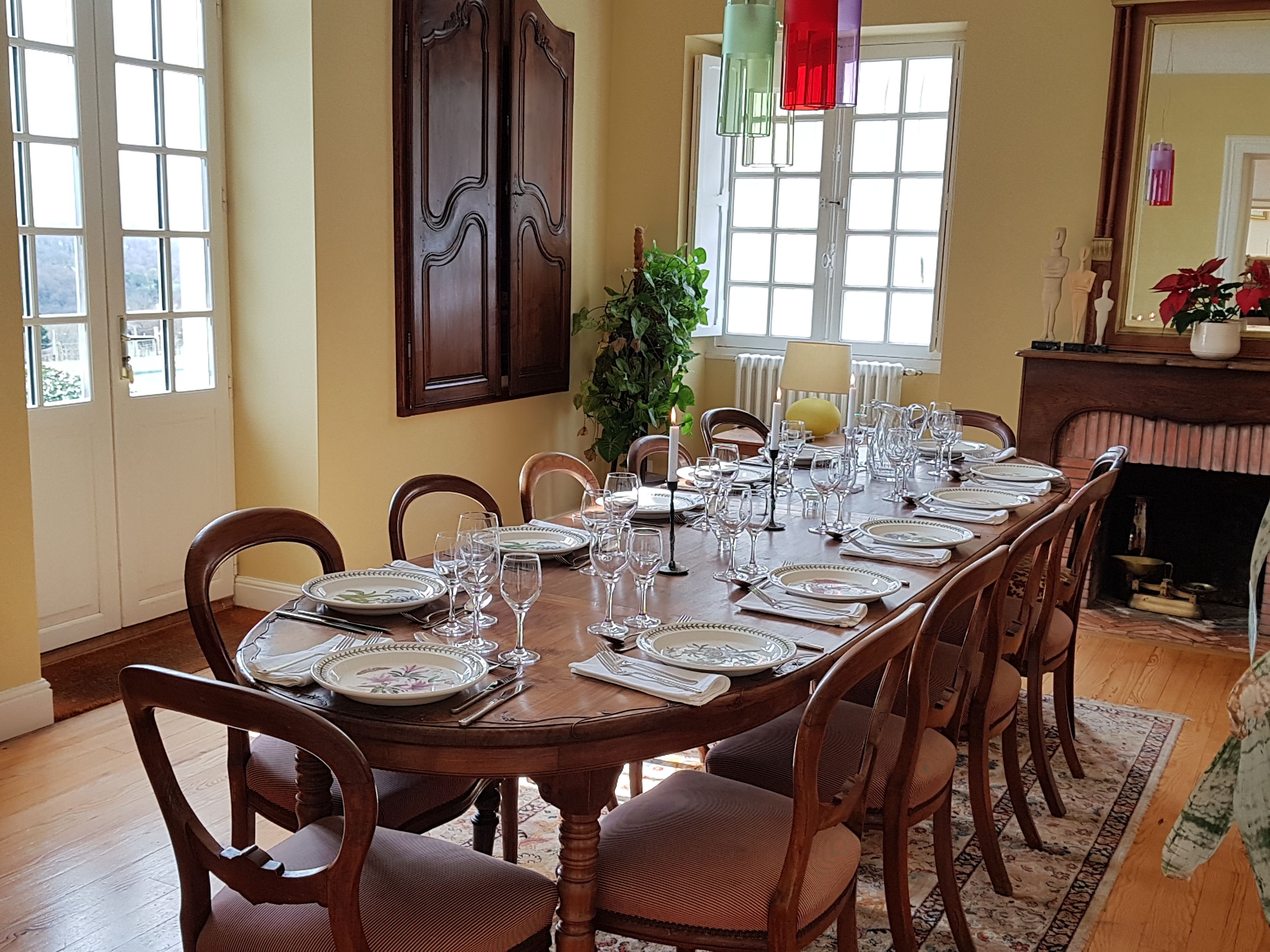 Dîner servi sur place