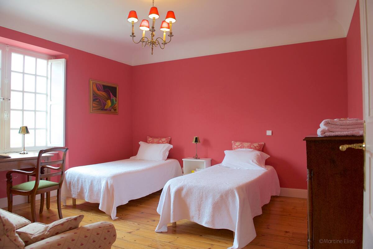 Traditional Double or Twin Room, 2 Twin Beds, Garden View | Premium bedding, desk, laptop workspace, blackout drapes