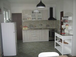 Fridge, oven, stovetop, toaster - R&G APARTMENT: nice and spacious place (Zirovnica)