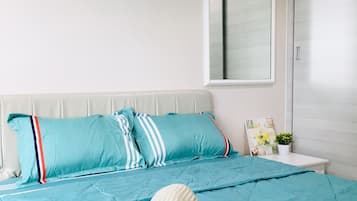1 bedroom, iron/ironing board, bed sheets