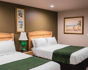 Desk, free WiFi, bed sheets