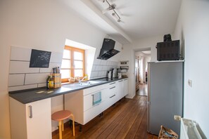 Apartment, Multiple beds, Garden View 'Nibelungenland' (incl. end cleaning fee 45 EUR) | Private kitchen