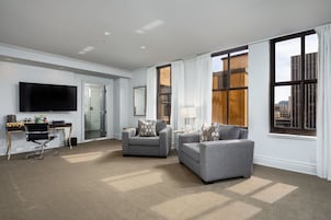 The Cobblestone Suite | Living area | Flat-screen TV, Netflix