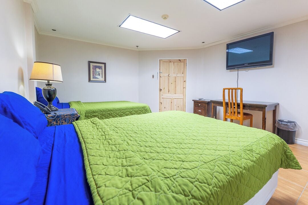 Minibar, blackout curtains, iron/ironing board, free WiFi