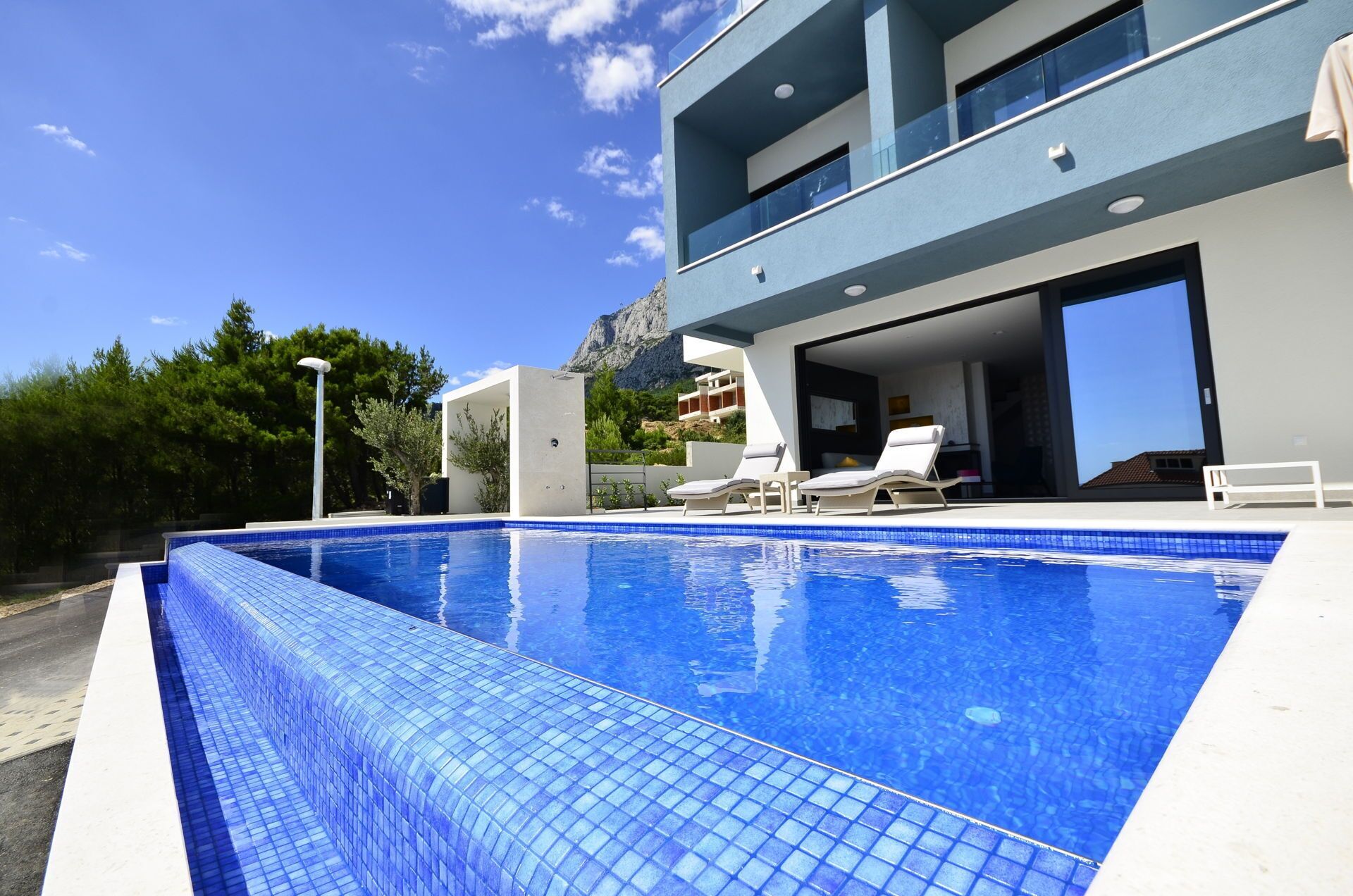 A heated pool