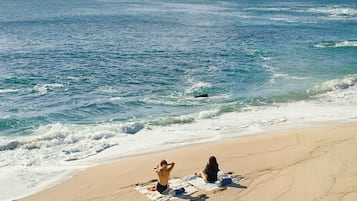Private beach, free beach shuttle, surfing