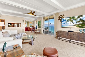 Smart TV, DVD player, books - Whaler on Kaanapali Beach Oceanfront Corner Luxury 2 Bdrm w/ wrap around lanai!! (Lahaina)