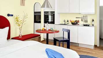 1 bedroom, iron/ironing board, travel crib, free WiFi