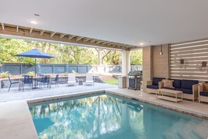 A heated pool