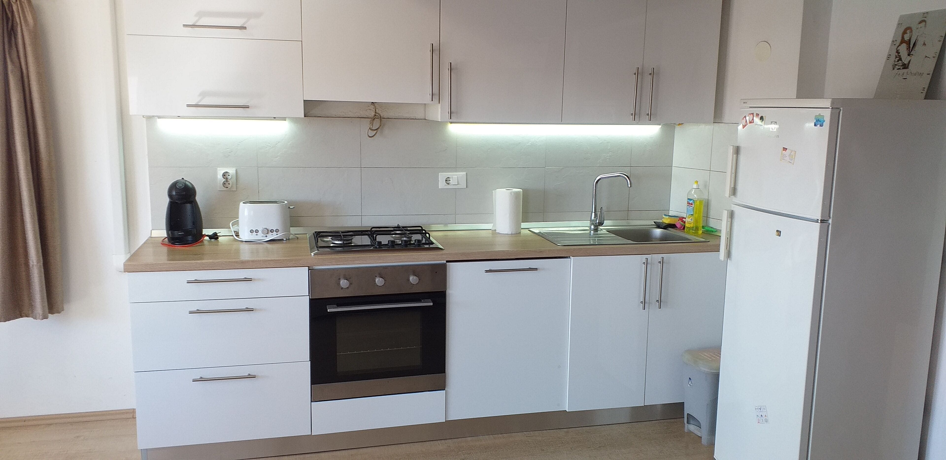 Microwave, coffee/tea maker