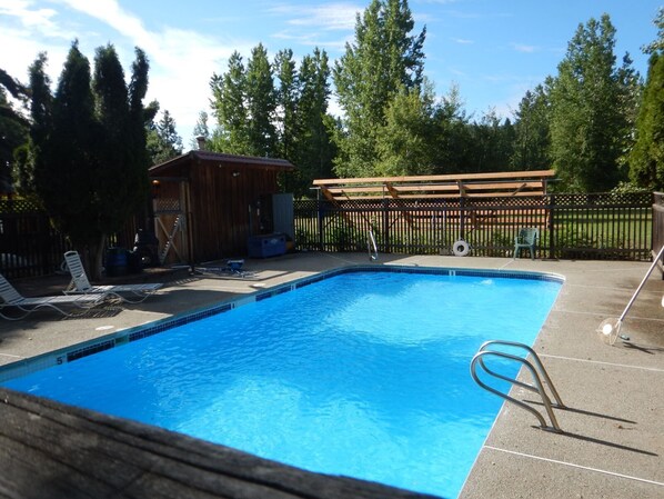 A heated pool