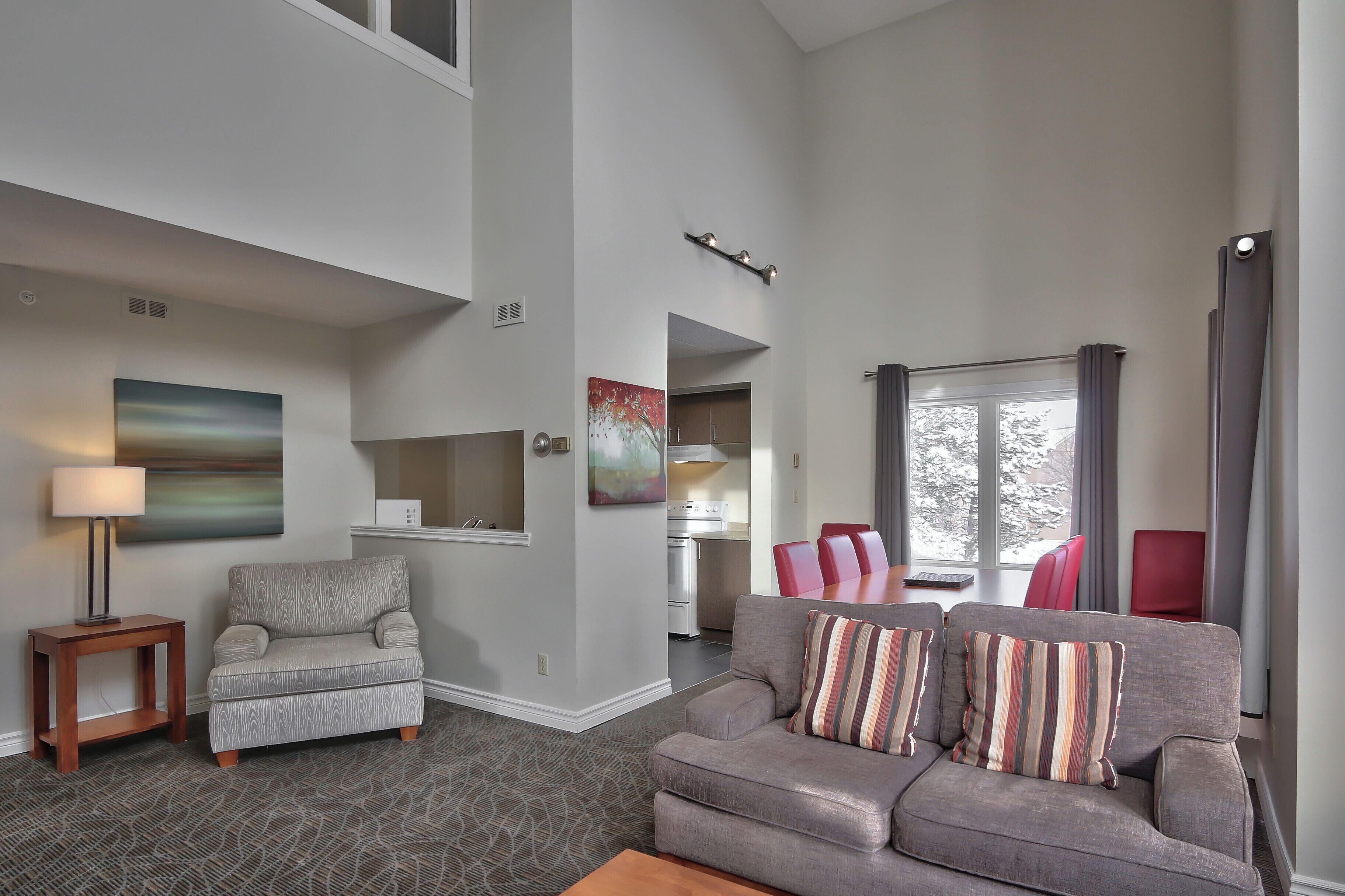 mountain walk three bedroom | living room | 43-inch flat-screen tv with cable channels