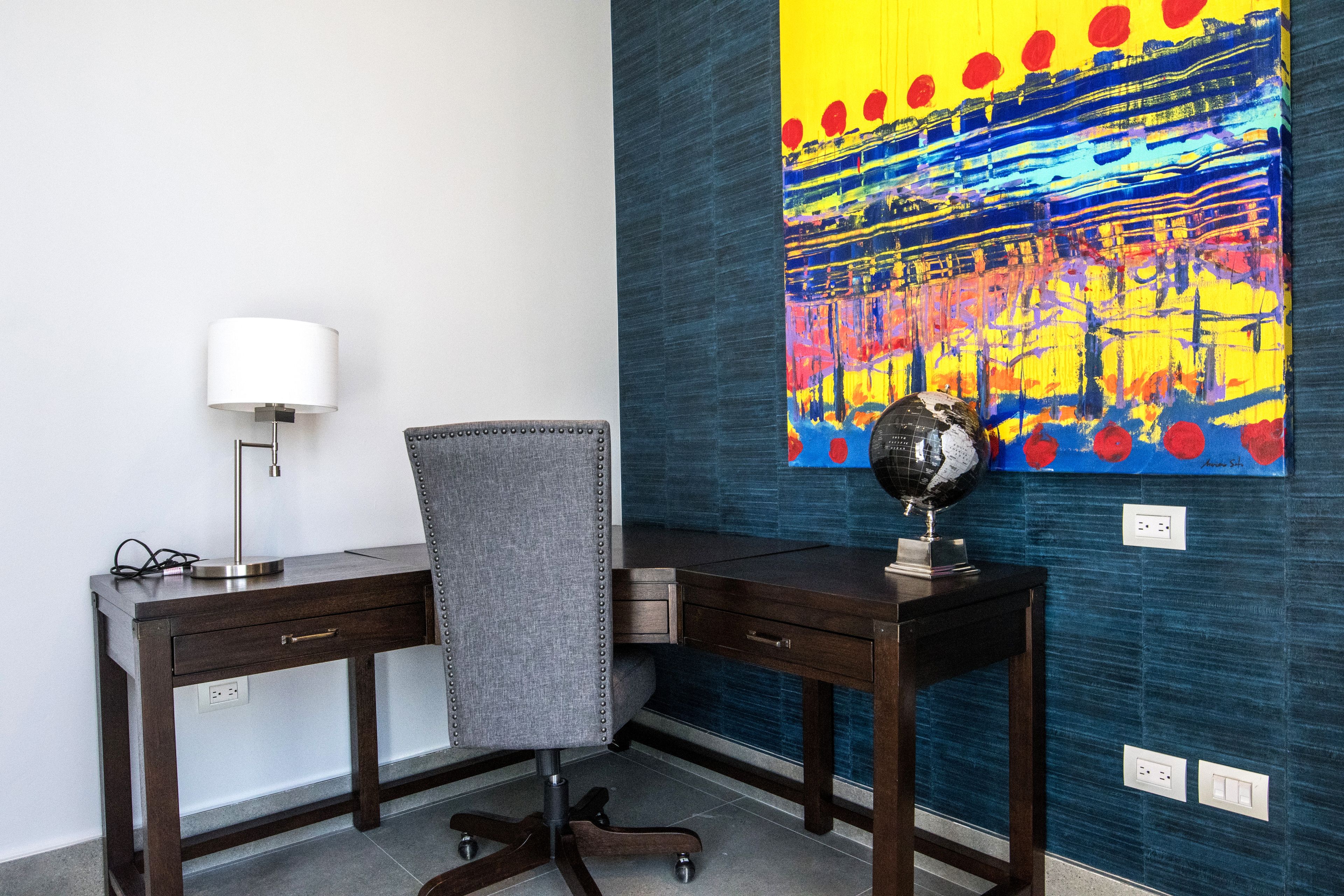 luxury suite, 1 king bed | living area | 55-inch smart tv with cable channels, tv, netflix