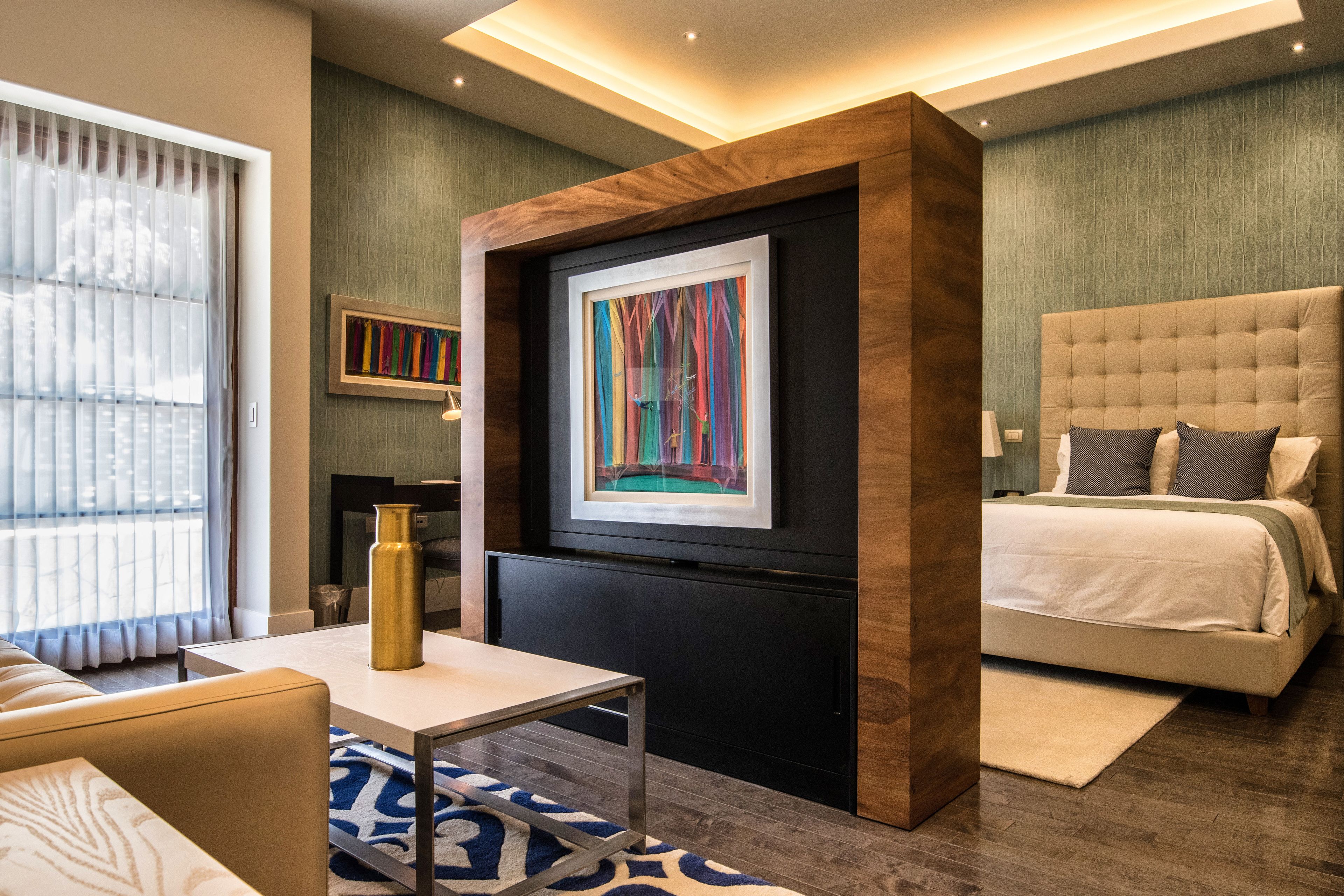 Suite junior, 2 camas Queen size | 1 habitación, ropa de cama de alta calidad, edredón y minibar 