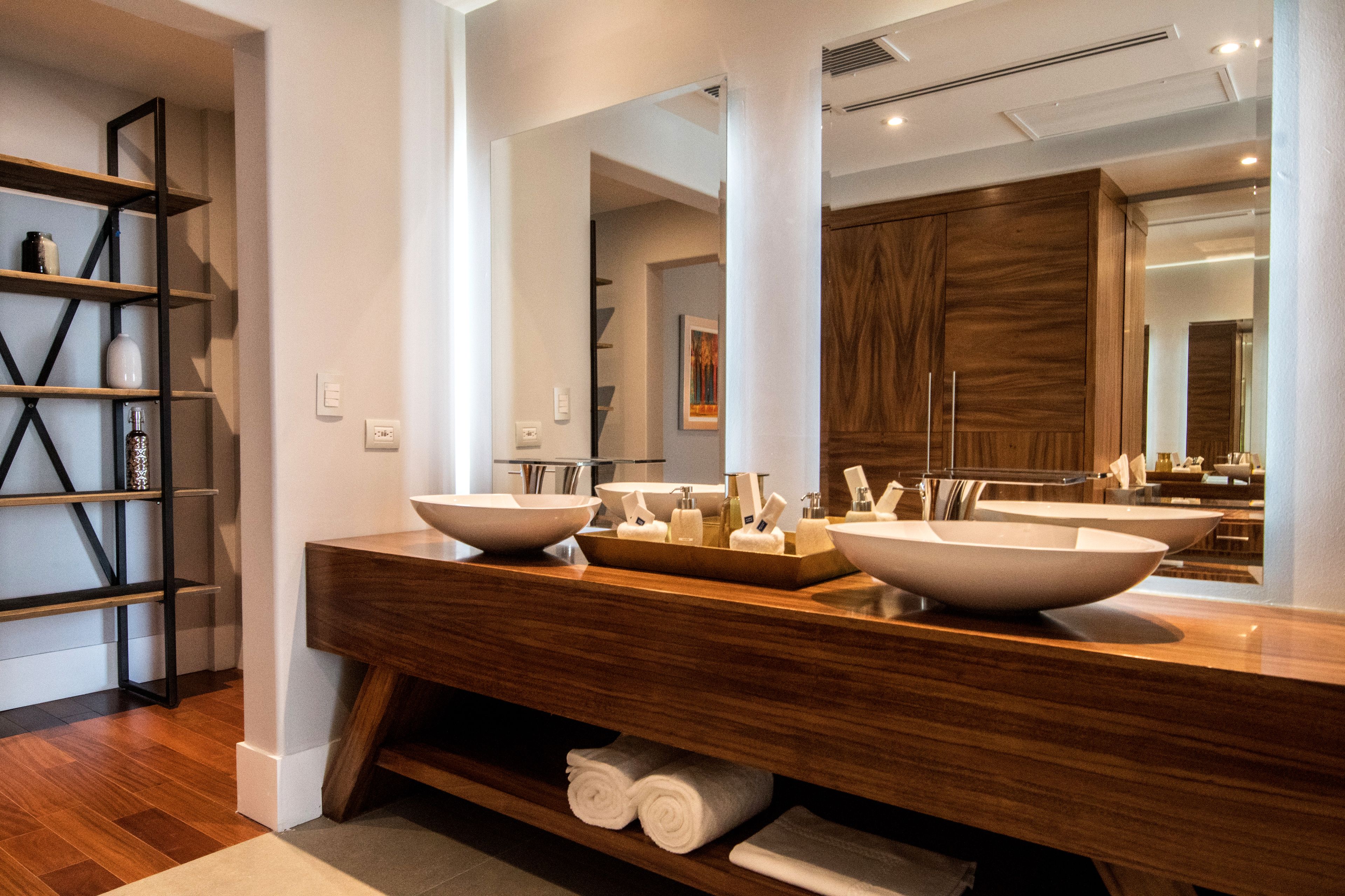 superior suite, 1 king bed | bathroom | free toiletries, hair dryer, bathrobes, slippers