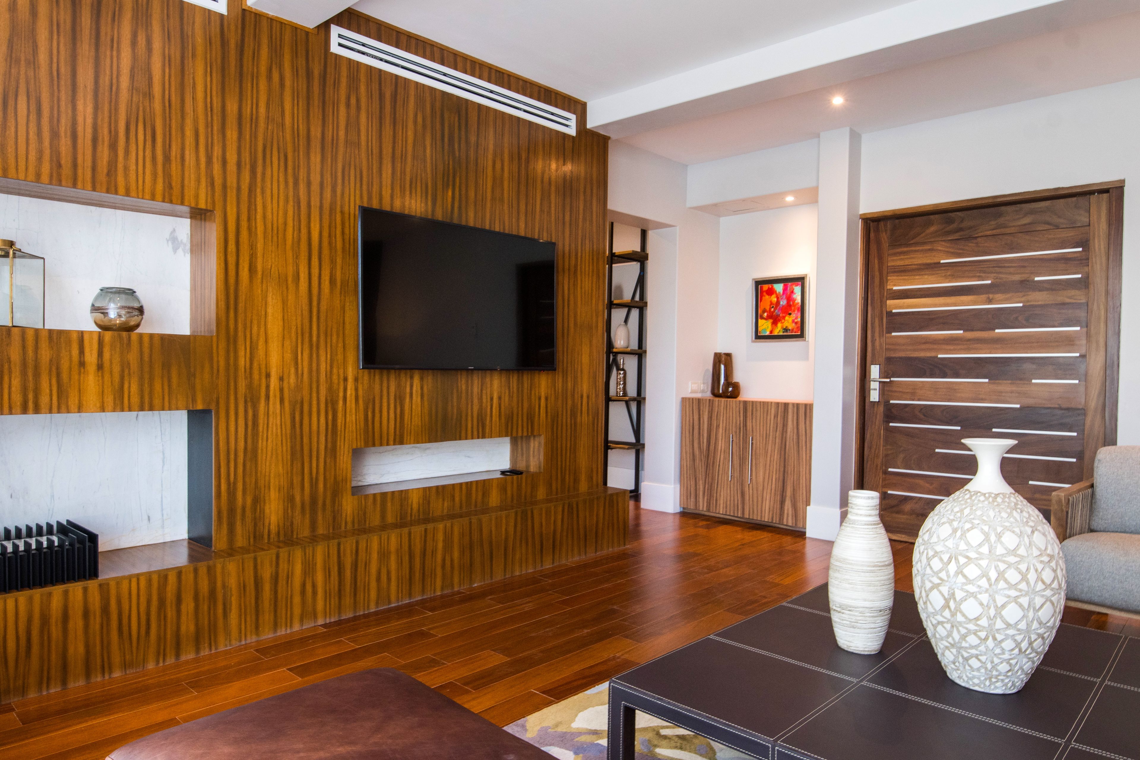 superior suite, 1 king bed | living area | 55-inch smart tv with cable channels, tv, netflix