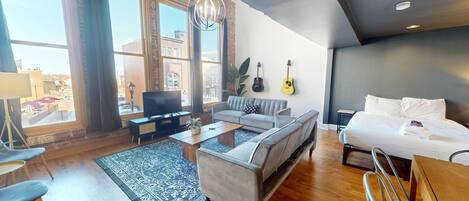 1 bedroom, memory foam beds, iron/ironing board, WiFi