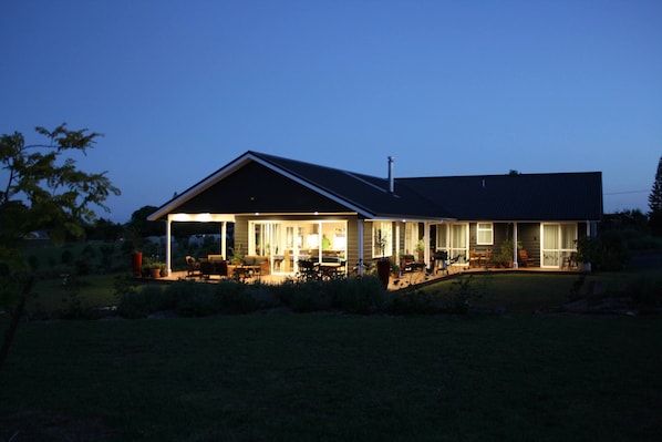 Front of property – evening/night