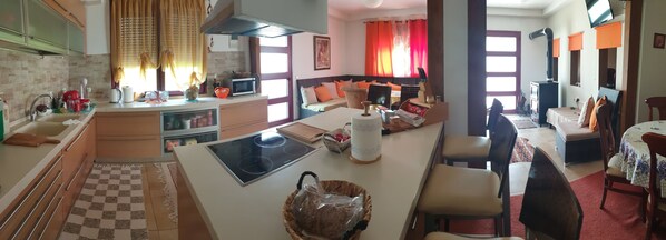 Microwave, dishwasher, coffee/tea maker