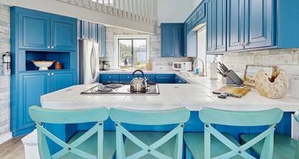 Dog-friendly, maison front de mer w / vue imprenable, bain à remous privé et accÚs à la plage