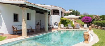 Spectacular panoramic villa in Porto Cervo center