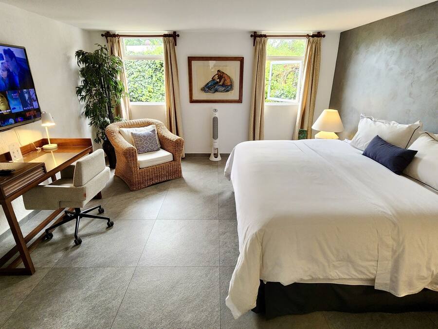 Deluxe Double Room, Garden View | Premium bedding, down duvets, Tempur-Pedic beds, in-room safe