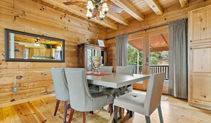 Dining - Above It All by Carolina Properties, Views, Quiet Peaceful Escape, Father's Day (Mill Spring)