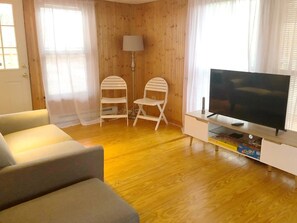 TV, fireplace, printers