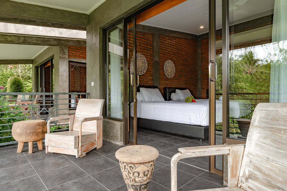 Camera Comfort con 2 letti singoli, 1 camera da letto, non fumatori, vista giardino | Biancheria da letto di alta qualità, minibar, una cassaforte in camera