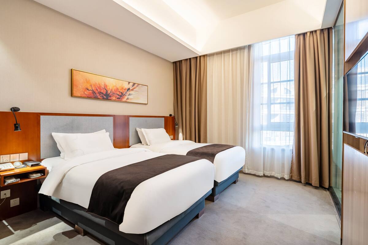 Deluxe-Zweibettzimmer | 1 Schlafzimmer, hochwertige Bettwaren, Pillowtop-Betten