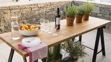 Luxury Suite, 1 Bedroom, Sea View | Terrace/patio