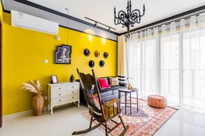 Apartment, 2 Schlafzimmer | Schreibtisch, Verdunkelungsvorhänge, kostenloses WLAN