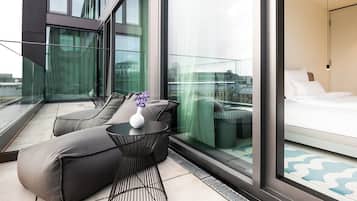Studio, balkon | Terras