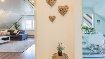 Apartment | Living area | 130-cm Smart TV with cable channels, TV