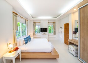 2 Bedroom Blu Pool Villa | ผ้าม่านกันแสง, เตียงเสริม/เปล, Wi-Fi ฟรี, ผ้าปูที่นอน