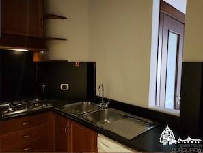 Superior Apartment, City View | Private kitchen | Electric kettle - Borgo Pio 91 (Rome)