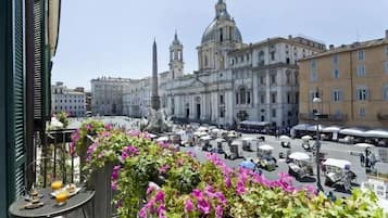 Exclusive-Suite, Balkon, Stadtblick (Piazza Navona) | Ausblick vom Zimmer