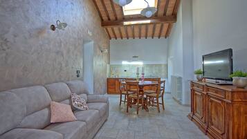 Superior Apartment, Valley View | Living area | Flat-screen TV