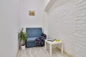 Family Apartment, Multiple Beds, City View | Living area | Flat-screen TV