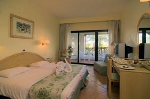 In-room safe, blackout curtains, bed sheets