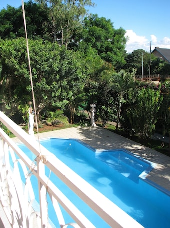 Comfort Triple Room, Multiple Beds, Pool View | Balcony view
