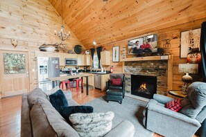 Ferienhütte, 2 Schlafzimmer | Wohnbereich