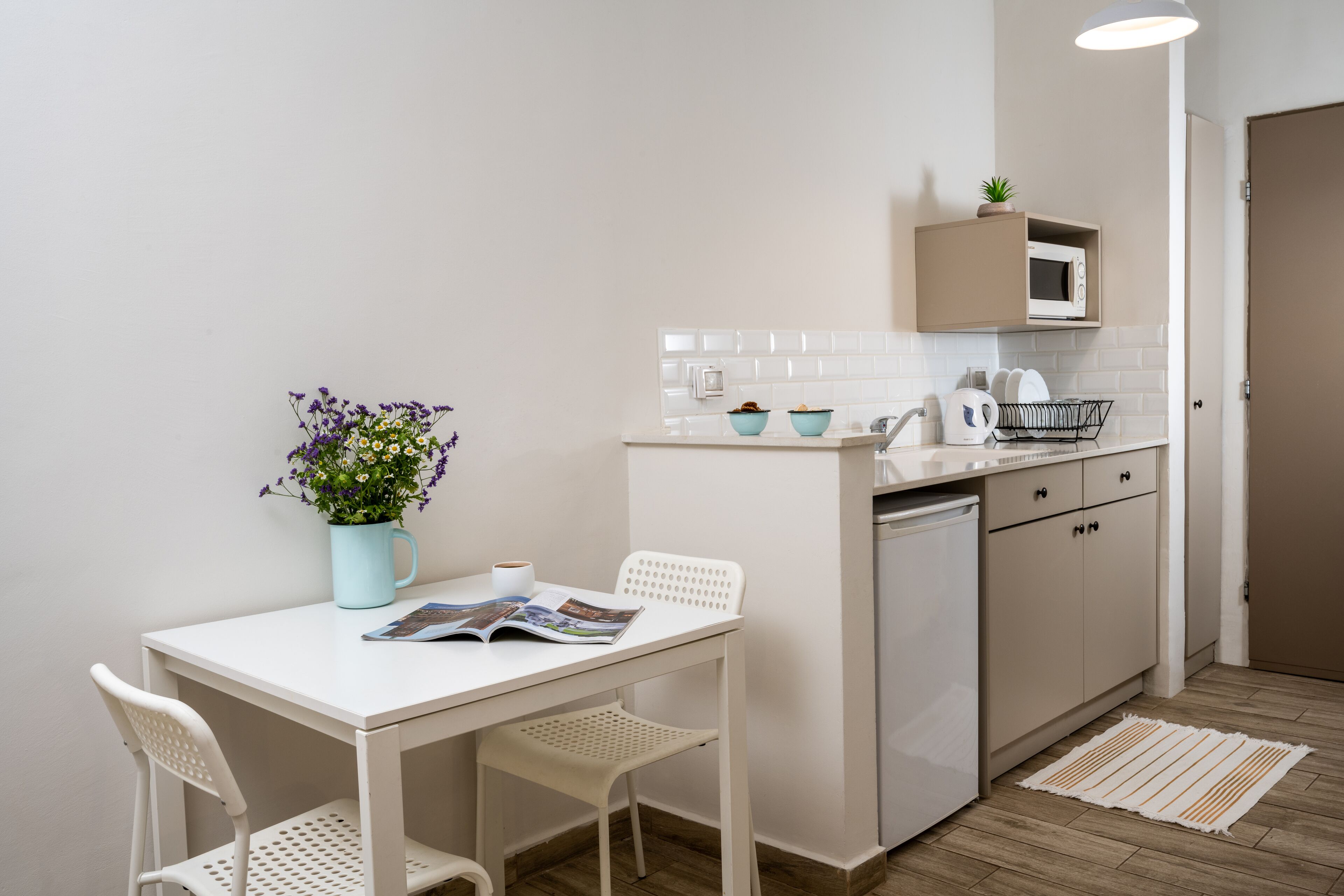 superior room | private kitchenette | coffee/tea maker, electric kettle, cookware/dishes/utensils