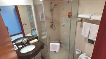 Shower, hair dryer