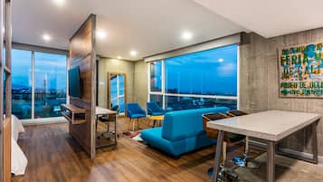 1 habitación y ropa de cama de alta calidad