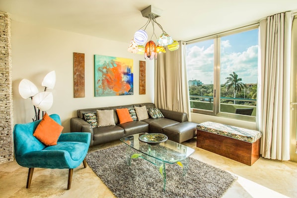 Apartment, 2 Bedrooms | Living area | Flat-screen TV
