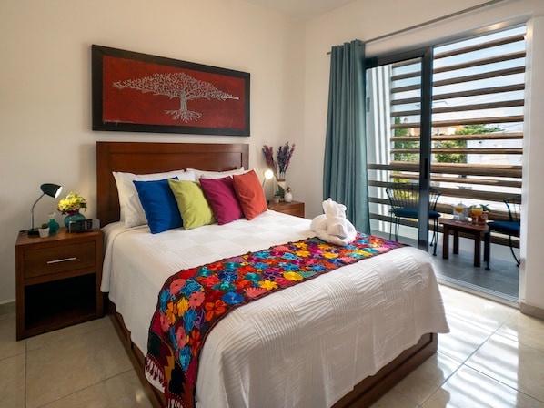 Family Apartment, Multiple Beds | In-room safe, iron/ironing board, free cots/infant beds, free WiFi - Casa Siinik (Puerto Morelos)