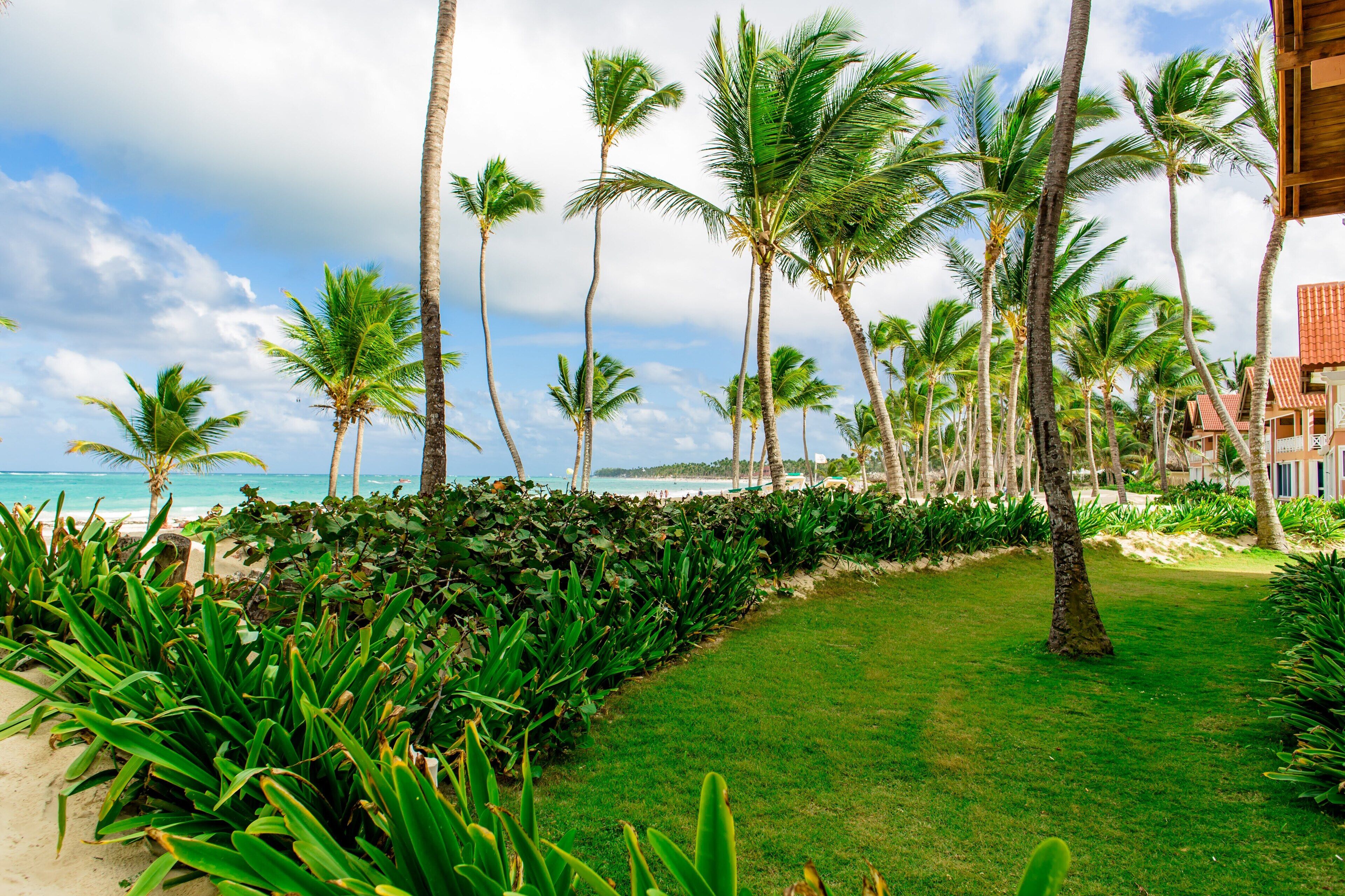 On the beach, free beach shuttle