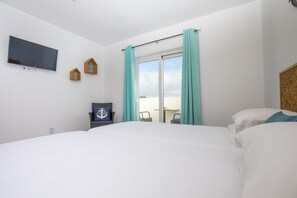 Twin kamer, privébadkamer | Uitzicht vanuit de kamer