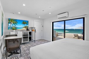 Beachfront Luxury King Room | 1 bedroom, premium bedding, pillowtop beds, minibar